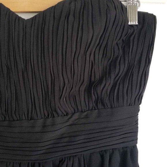 ASOS mini ruffle strapless dress black, size 8 - Picture 5 of 6
